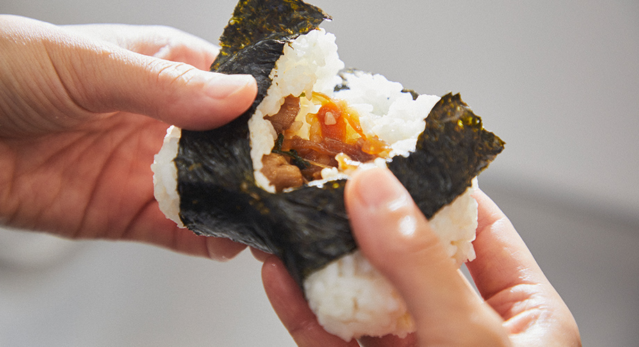 おにぎり「貝柱バター醤油」